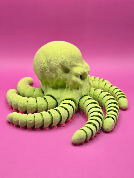 Dusmīgais astoņkājis - spilgti zaļš