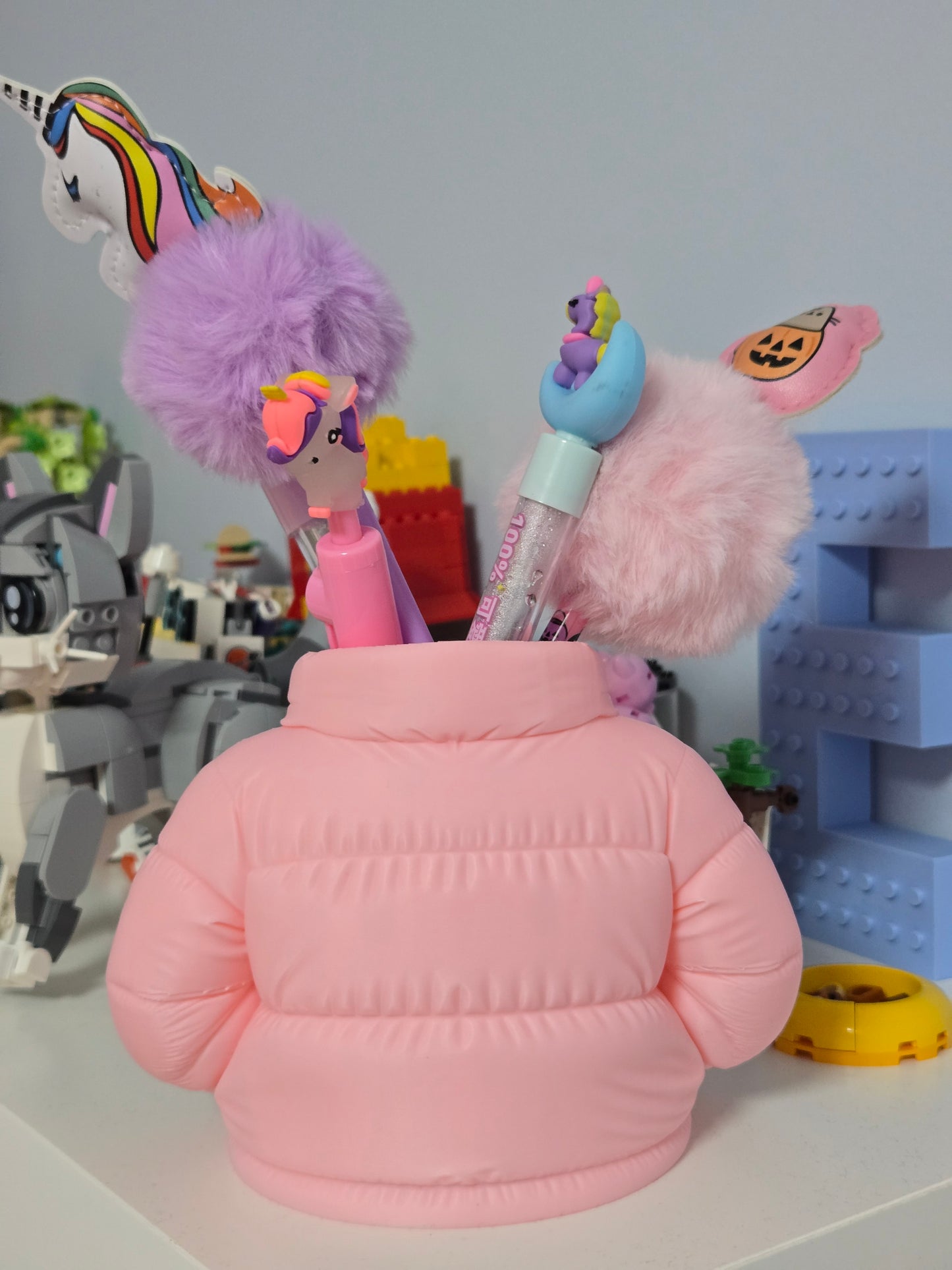 Rakstāmlietu turētājs - rozā