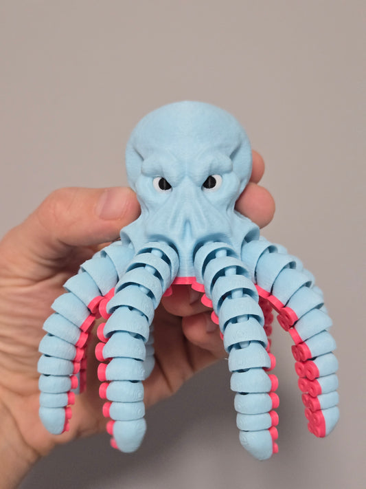 Dusmīgais astoņkājis - gaiši zils