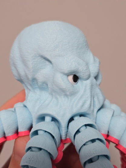 Dusmīgais astoņkājis - gaiši zils