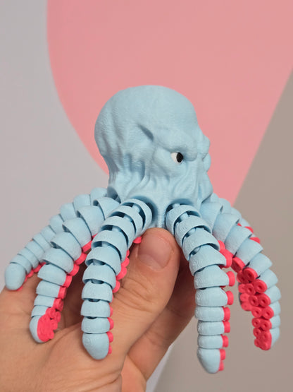 Dusmīgais astoņkājis - gaiši zils