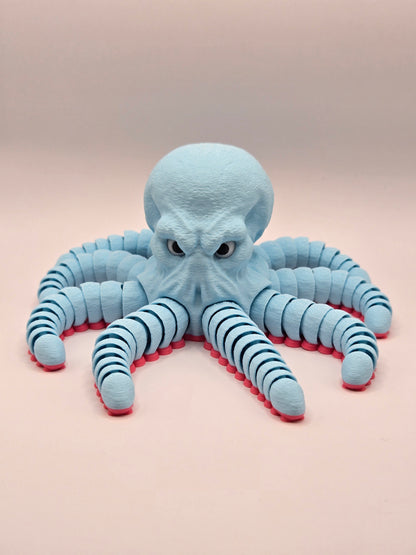 Dusmīgais astoņkājis - gaiši zils