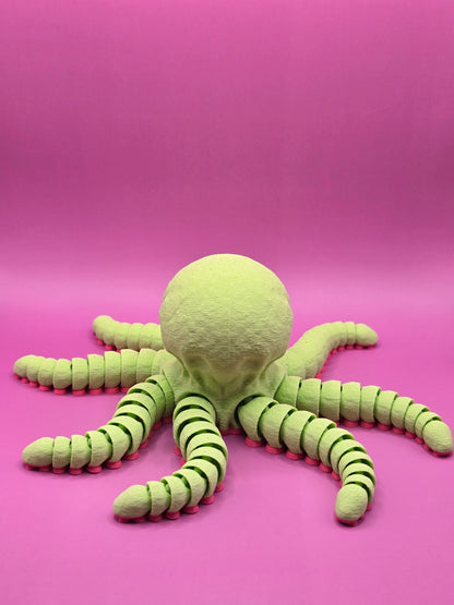 Dusmīgais astoņkājis - spilgti zaļš