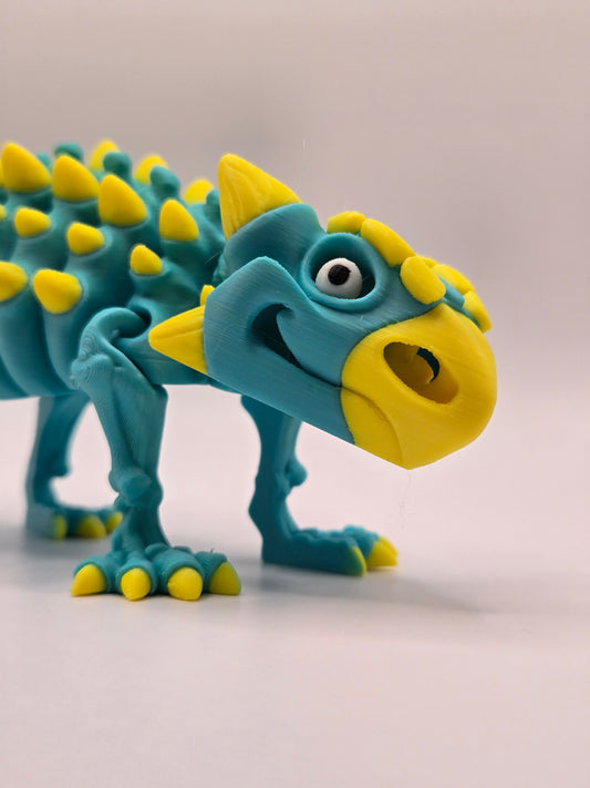 Dinozaurs akrobāts - tirkīzs
