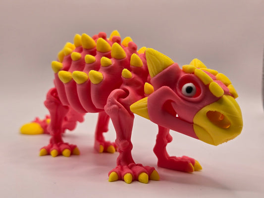 Dinozaurs akrobāts - rozā