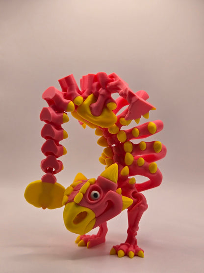 Dinozaurs akrobāts - rozā