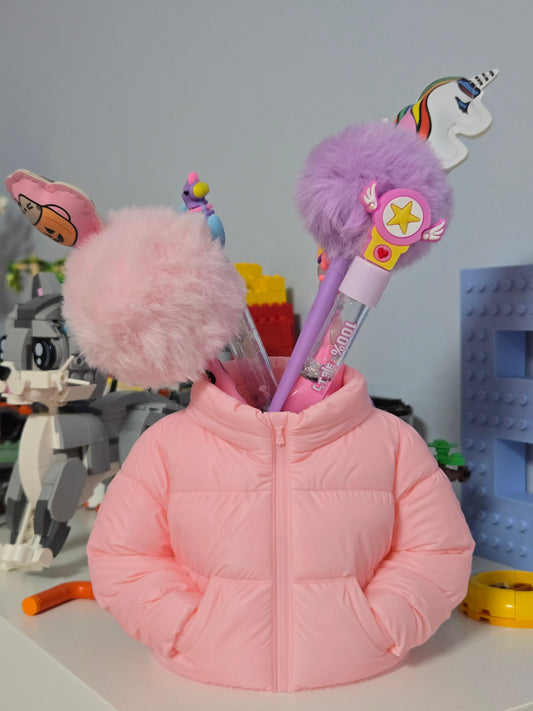 Rakstāmlietu turētājs - rozā