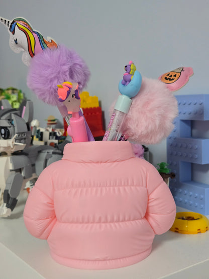 Rakstāmlietu turētājs - rozā