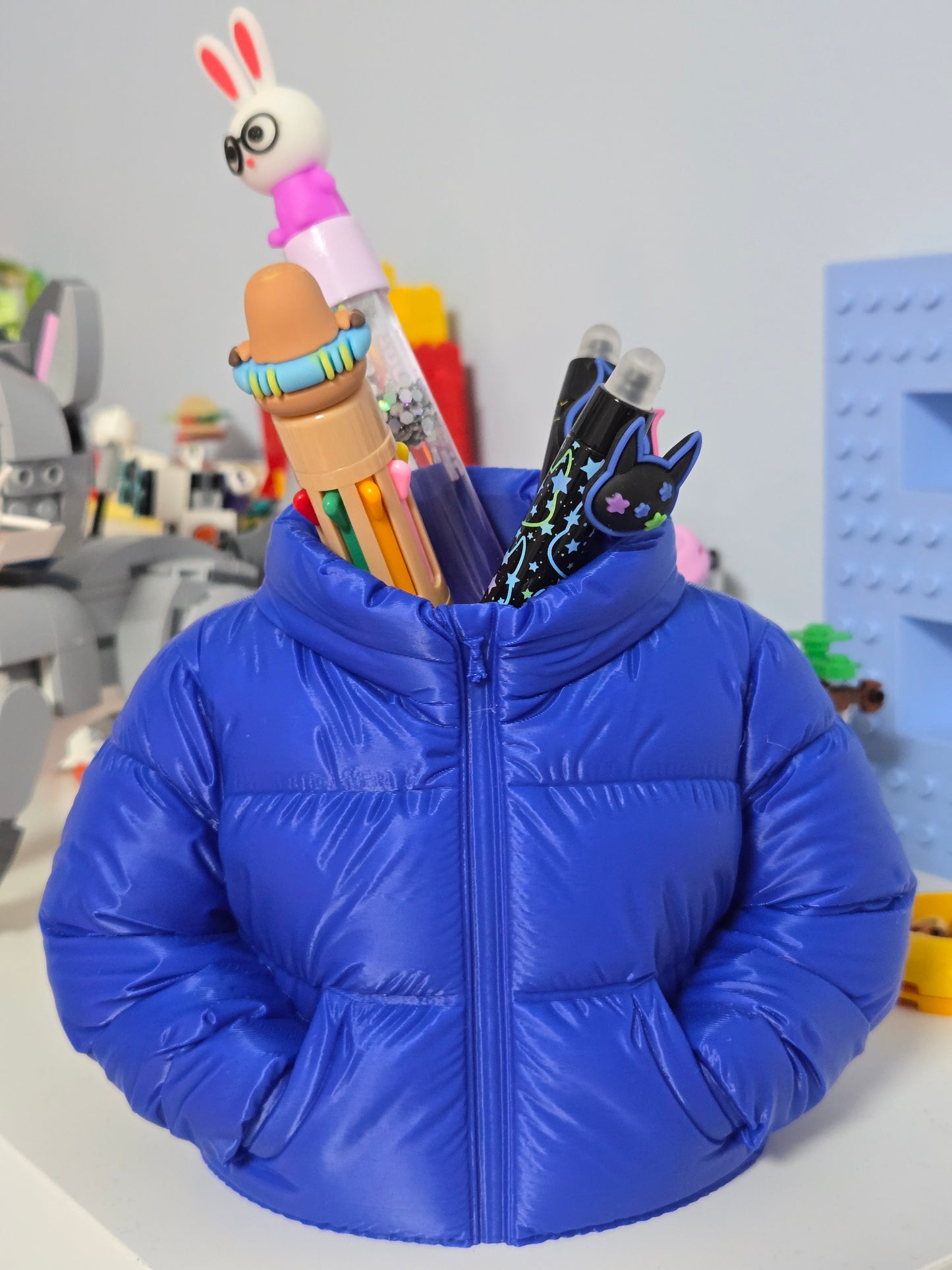 Rakstāmlietu turētājs - zils