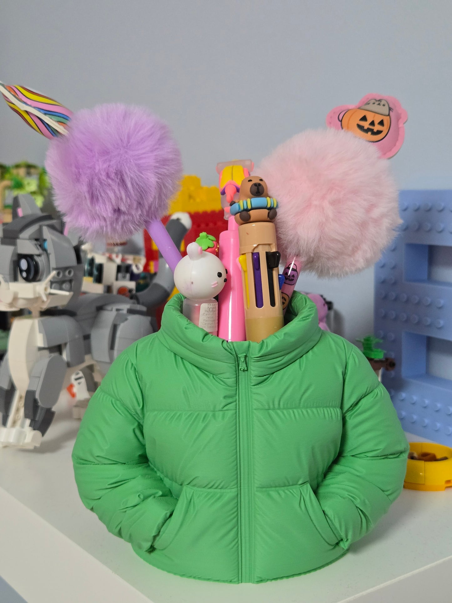 Rakstāmlietu turētājs - zaļš