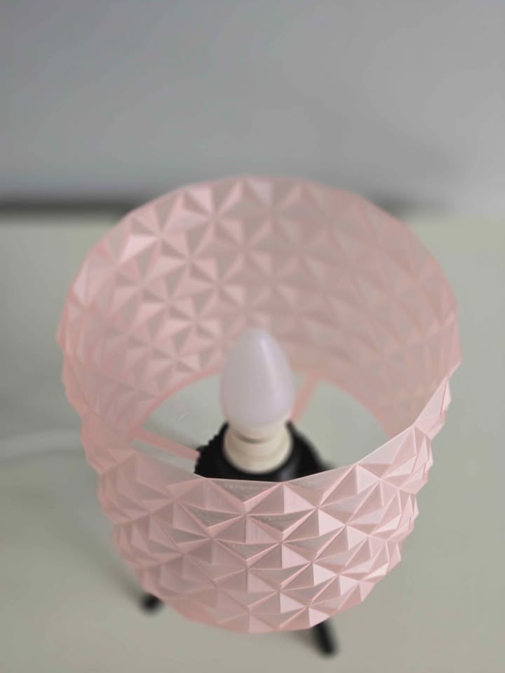 Galda lampa - rozā